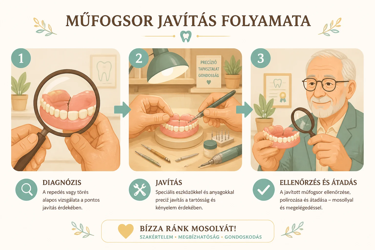 fogsor-javitas-folyamata Fogsor javítás folyamata – Mit kell tudnia, mielőtt behozza