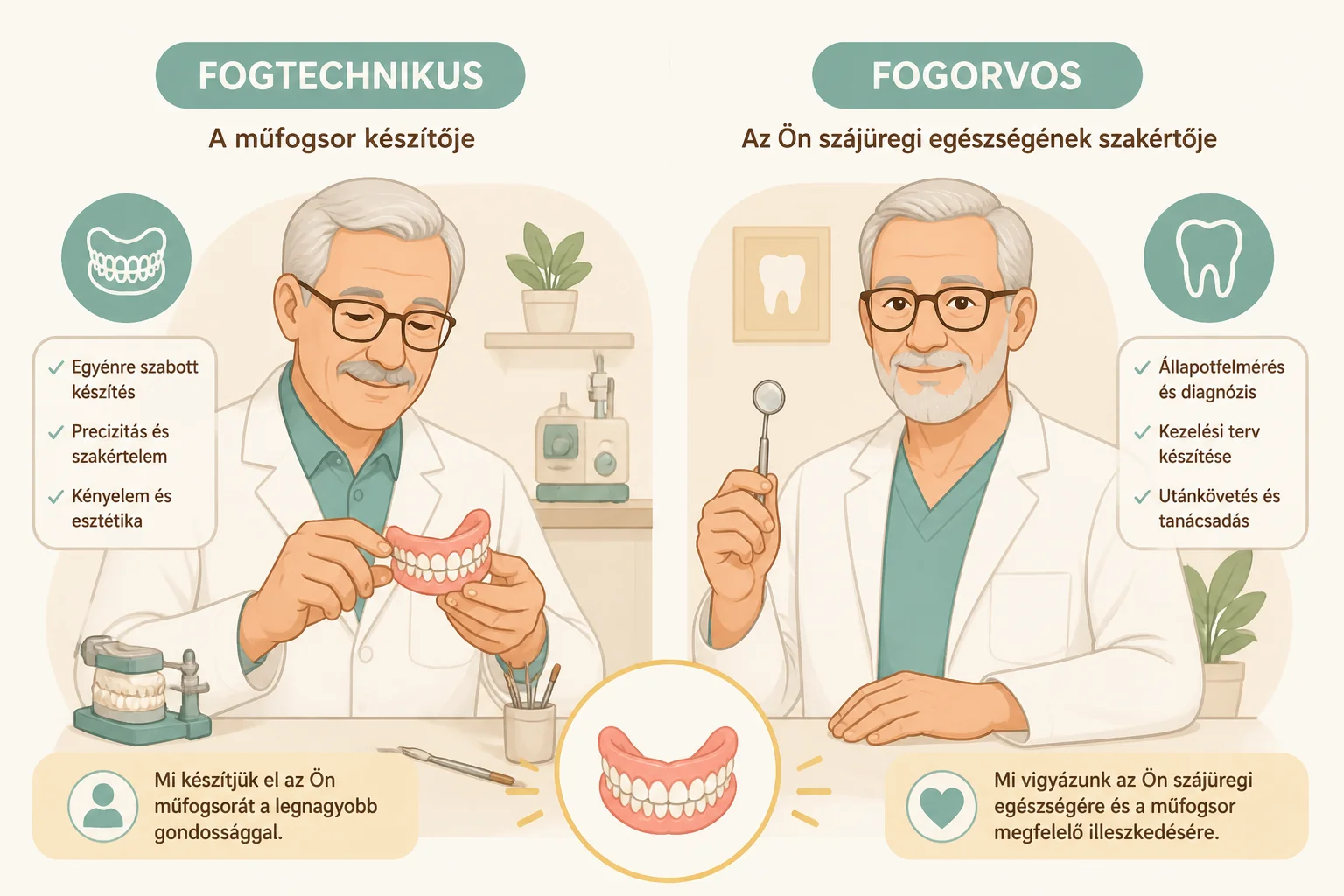 Fogtechnikus vagy fogorvos készíti a fogsoromat?