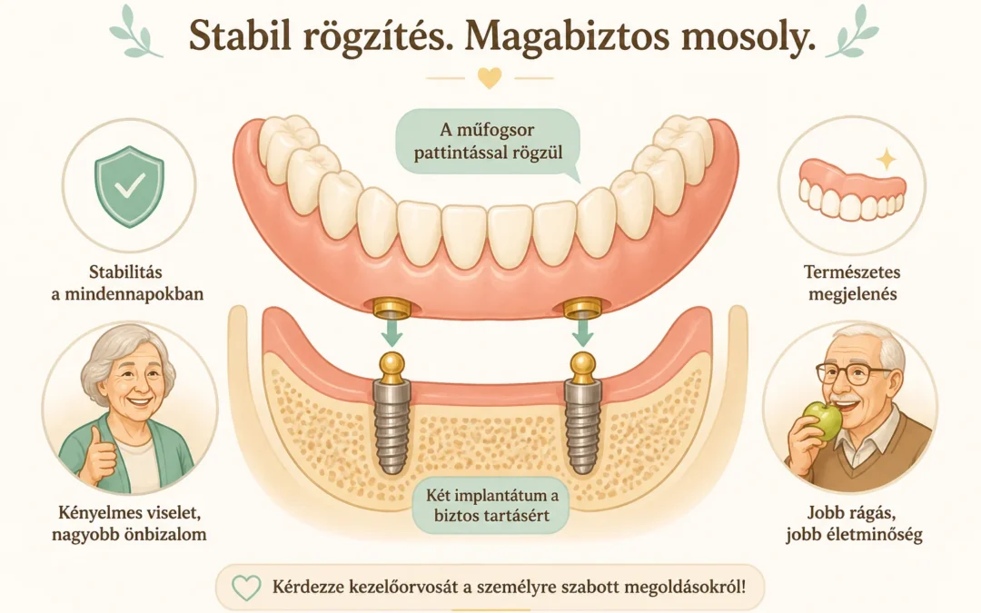 Implantátummal rögzített fogsor – mikor éri meg?