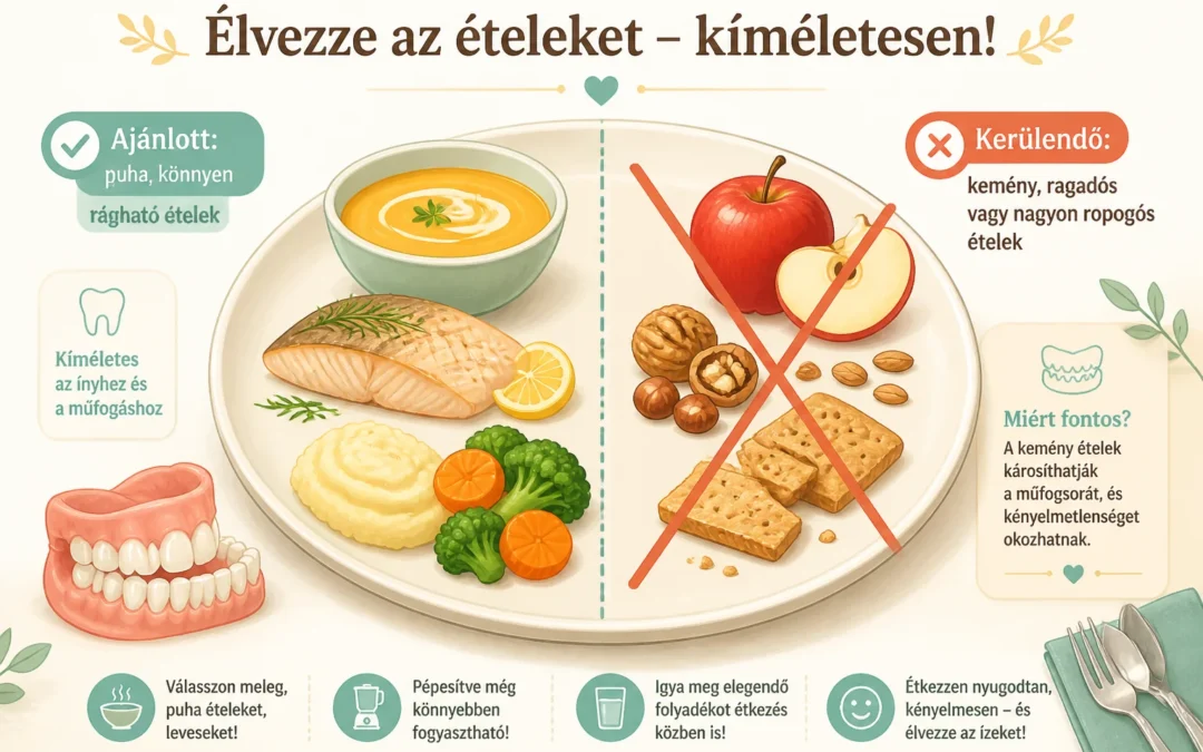 Mit ehet műfogsorral és mit kerüljön el?