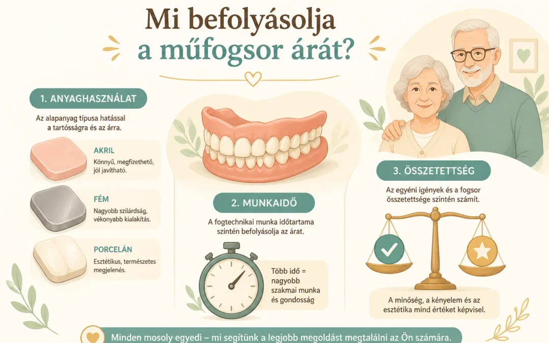 Mitől függ a műfogsor ára? – Tényezők, amikre figyeljen, mielőtt árajánlatot kér
