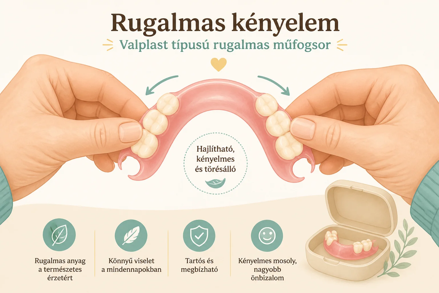 valplast-fogsor Valplast fogsor – mi ez és miben más az akril fogsortól?
