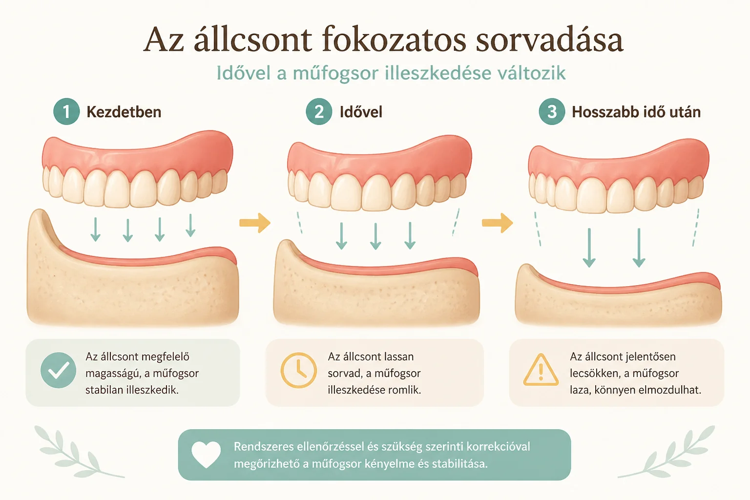 Fogínysorvadás — miért nem tart örökké a jól illeszkedő fogsor sem