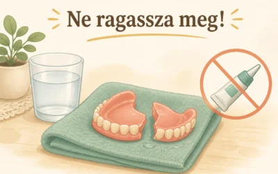 Törött fogsor ragasztása házilag — miért nem működik?